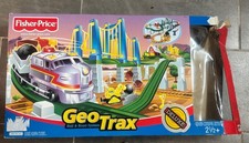 Construction Geo Trax Rail and road system Fisher Price Circuit train incomplete