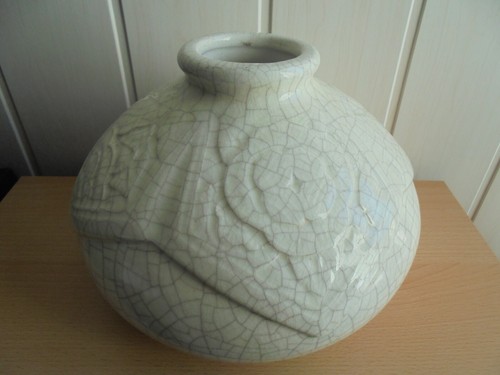 Art déco gros vase boule - art, en