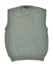 MARLBORO CLASSICS Mens Vest Tank Top Medium Grey Cotton BI51