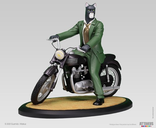 Figurine blacksad sur moto - blacksad, sa