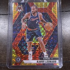 Kawhi Leonard 2024-25 Mosaic Choice - Fusion Red & Yellow /75 LA Clippers #7