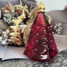 Baccarat Christmas Tree Ornament Noel Collection Sapin Russe en cristal rouge JP