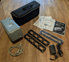Plustek Opticfilm 7200 35mm Tested Film+Slide Scanner w/ Holders, Case, Software
