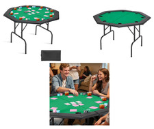 Table de poker pliable 126 cm