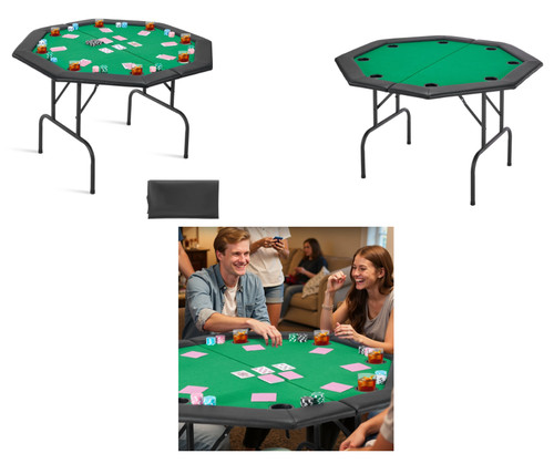 Table poker pliable 126 cm - pliable,