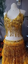 costume danse orientale jaune