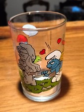 VERRE SCHTROUMPF PEYO 1990