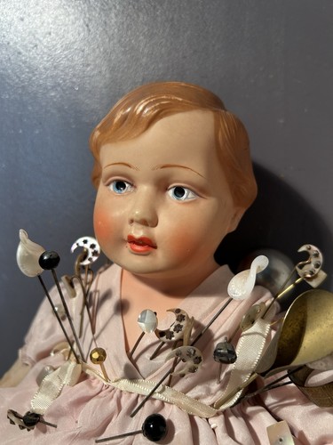 Poupée ancienne porte - poupÉe,