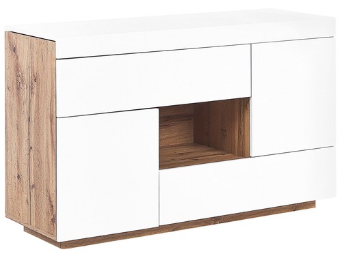 Buffet bureau blanc - blanc, bois