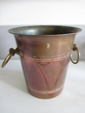 COPPER CHAMPAGNE ICE BUCKET METALS OPENINGS VESOUL LE TREFLE
