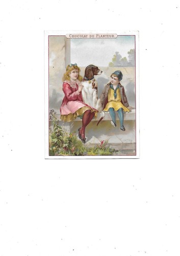 Ancien chromo pub chocolat - chromo,
