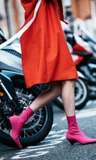 Zara Femme Fuchsia Bottines