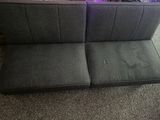 Mainstays 66" Studio Futon, Gray Linen Upholstery