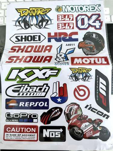 Autocollants stickers moto