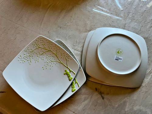 Lot assiettes carrées - lot, 4