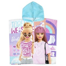 Poncho De Plage Barbie En Coton Pour Fille 60X120CM Serviette De Piscine 6802