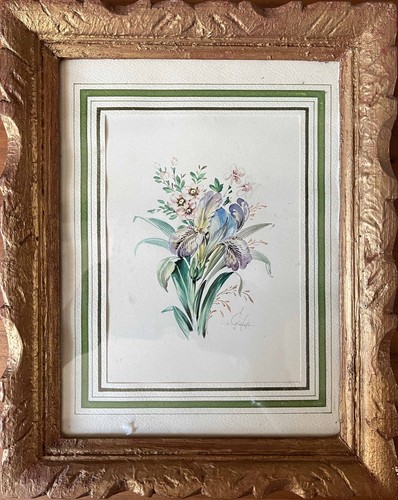Tableau aquarelle fleurs du - tableau,