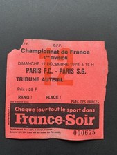 Ticket PARIS FC / PSG 1ière