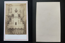 High Altar, Interior of&#039;Church Vintage Albumen Print CDV.  Album Print