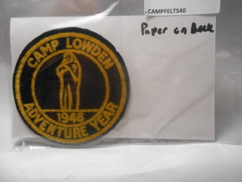 Felt camp patch - camp, lowden