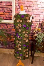 Robe Vintage Orig 50S Verte À