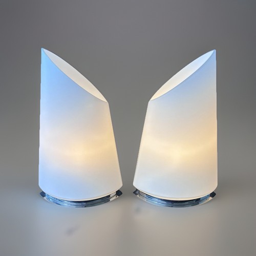 Paire lampes vintage verre - lampes,