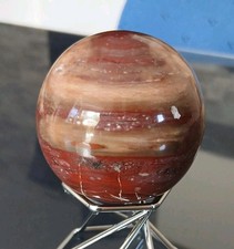 Sphère pierre naturelle bois