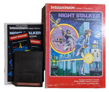 Night Stalker Intellivision Cartridge 1982 CIB With Box Manual Overlays Tested