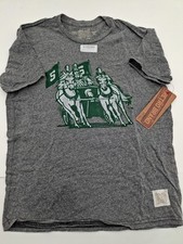 Michigan State Spartans Retro Brand Gray Chariot Logo Tri-Blend T-Shirt, NWT