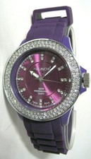 Montre Avalanche mauve avec strass AV 107S PU 40