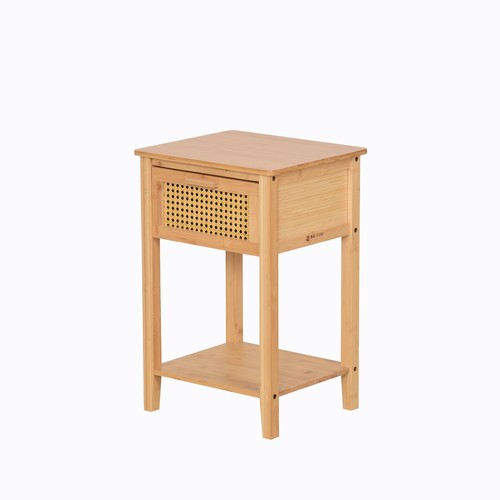 Table chevet bambou avec - en,