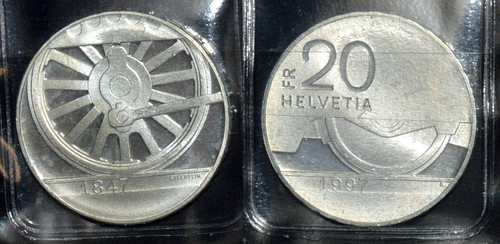 10075 20f suisse - 10075, argent