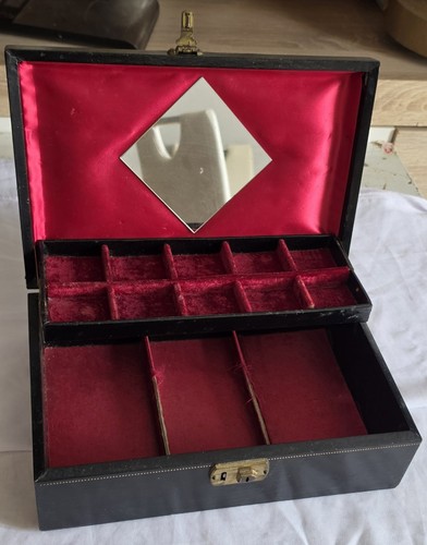 Ancien grand coffret - , bijoux