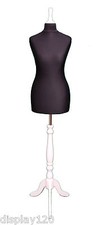 Mannequin De Couture Femme Taille DELUXE 16 Noir Avec Socle Blanc