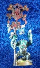 Games Workshop Gorkamorka Orks Nob With Waaagh Banner Oop Metal Warhammer 40,000