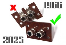 🔥UPGRADE PLAQUE RCA REVOX A,B et AUTRES - TWIN RCA (CINCH) SOCKET  54.02.0293🔥