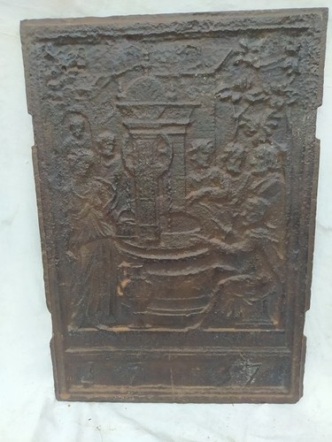 Ancienne plaque cheminée - ancienne,