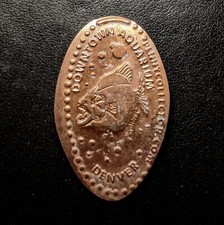 Downtown Aquarium Denver PIRANHA Fish - Press Coin Enlongate Penny Souvenir