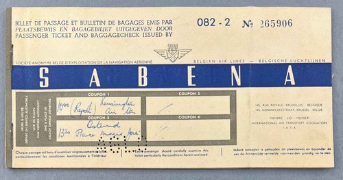 Sabena belgian airlines - sabena,
