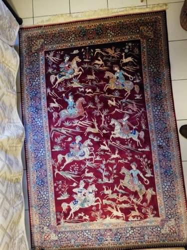 Tapis orient pur - pur, soie