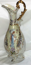 Prov Saxe E S Germany Porcelain Portrait Vase 11 3/4" Circa 1902