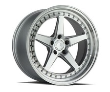 One Aodhan Ds05 18x9.5 5x100 +35 Silver w/Machined Face Wheel