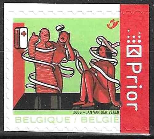 Timbre croix rouge belgique - timbre,
