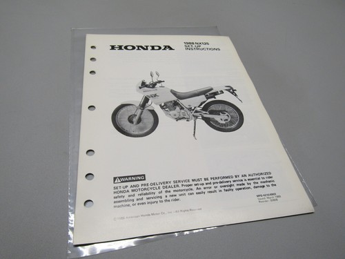 1988 honda nx125 oem - oem, genuine