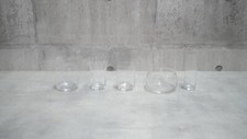 Ensemble de verre empilable Progetti 5 en 1 conçu par Joe Colombo vintage