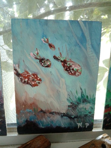 Tableau peinture huile - peinture,