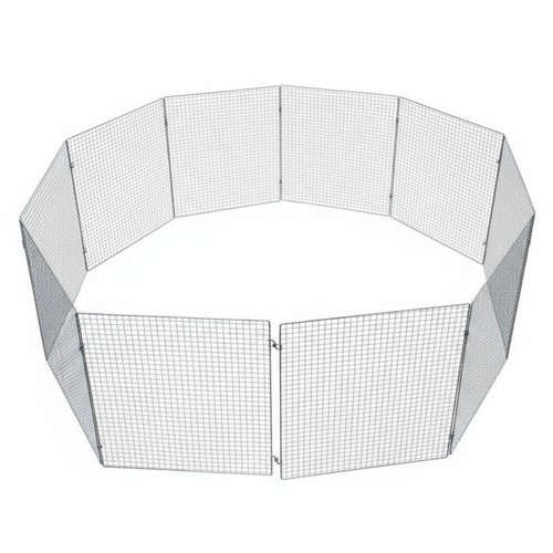 Enclos grillagé pliable - grillagé,