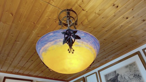 Lustre fer forge décor - forge,