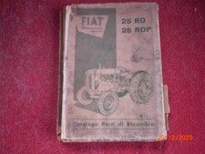  OLD MANUAL + PARTS LIST TRACTOR FIAT 25 R IN ITALIAN