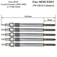 5 Bougie de Préchauffage pour